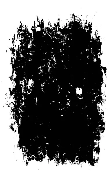 Векторний Гранжевий Чорний Штрих Пензля Ізольований Білому Тлі — стоковий вектор