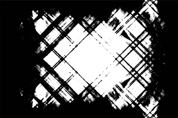 傷およびラインが付いている黒く白い質が付いている苦しめられた背景 抽象ベクトルイラスト — ストックベクタ