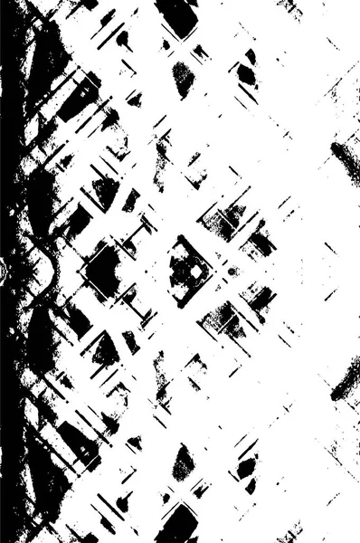 Напряженная Текстура Фона Черно Белая Текстура — стоковый вектор