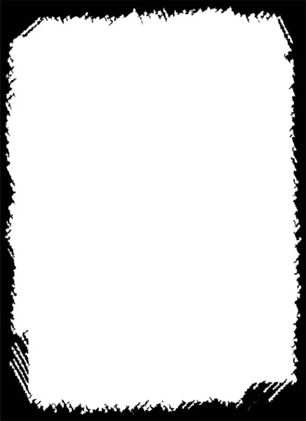 Μαύρη Πινελιά Στο Grunge Φόντο Ζωγραφισμένο Στο Χέρι Στοιχείο — Διανυσματικό Αρχείο