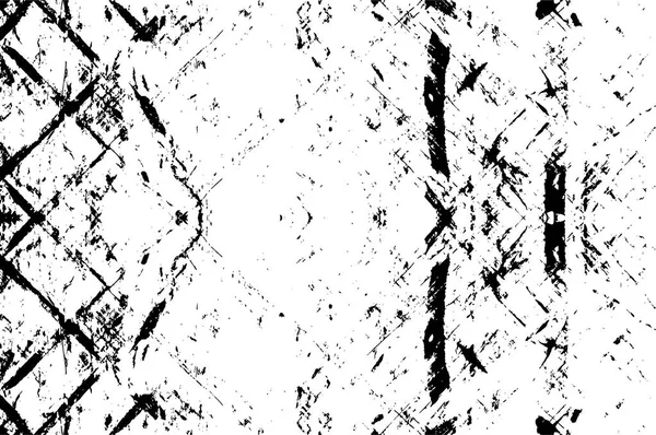 Поврежденная Накладываемая Текстура Треснувшего Бетона Гранж Фон Векторная Полутоновая Векторная — стоковый вектор