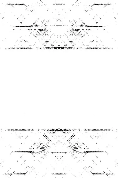 Verstörter Hintergrund Schwarz Weißer Textur Mit Punkten Flecken Kratzern Linien — Stockvektor