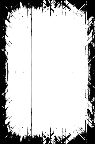 Στρεσαρισμένο Φόντο Ασπρόμαυρη Υφή Τελείες Κηλίδες Γρατσουνιές Και Γραμμές Αφηρημένη — Διανυσματικό Αρχείο