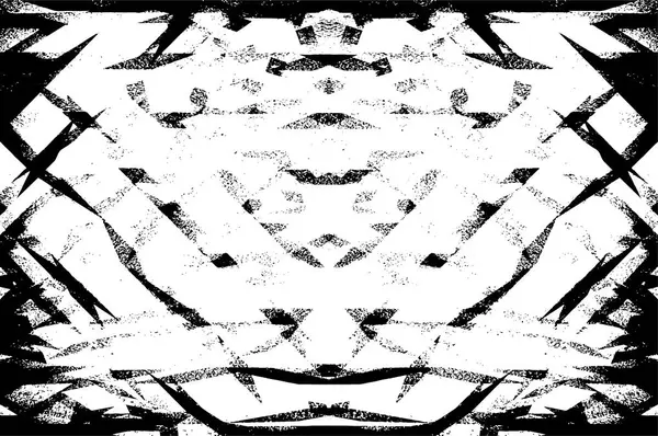 Мучительная Черно Белая Фактура Тертая Текстура Абстрактный Фон — стоковый вектор