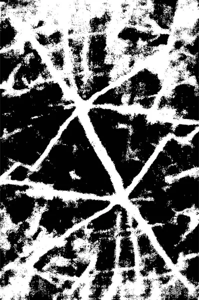 Grunge Black White Pattern Monochrome Particles Abstract Texture Background Cracks — Stock Vector