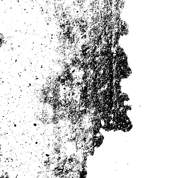 Černobílý Vzor Grunge Abstraktní Textura Monochromatických Částic Pozadí Prasklin Odřenin — Stockový vektor
