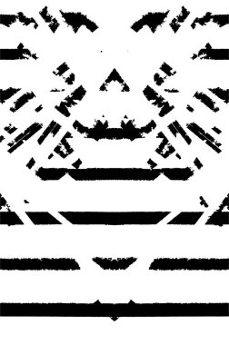 Grunge siyah beyaz desen. Monokrom parçacıkları soyut doku. Çatlakların, sürtünmelerin, çiplerin, lekelerin, mürekkep lekelerinin geçmişi. Koyu tasarım arka plan yüzeyi. 