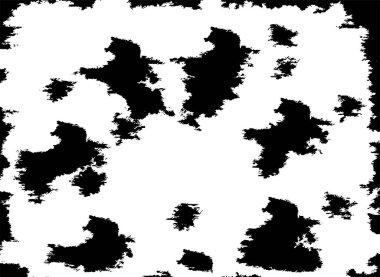 Grunge siyah beyaz desen. Monokrom parçacıkları soyut doku. Çatlakların, sürtünmelerin, çiplerin, lekelerin, mürekkep lekelerinin geçmişi. Koyu tasarım arka plan yüzeyi. 