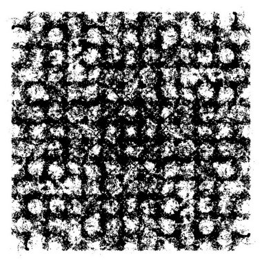 Grunge siyah beyaz desen. Monokrom parçacıkları soyut doku. Çatlakların, sürtünmelerin, çiplerin, lekelerin, mürekkep lekelerinin geçmişi. Koyu tasarım arka plan yüzeyi. 