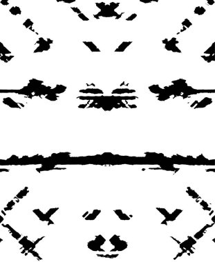 Grunge siyah beyaz desen. Monokrom parçacıkları soyut doku. Çatlakların, sürtünmelerin, çiplerin, lekelerin, mürekkep lekelerinin geçmişi. Koyu tasarım arka plan yüzeyi. 