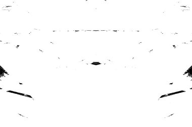 Grunge siyah beyaz desen. Monokrom parçacıkları soyut doku. Çatlakların, sürtünmelerin, çiplerin, lekelerin, mürekkep lekelerinin geçmişi. Koyu tasarım arka plan yüzeyi. 