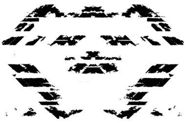 Grunge siyah beyaz desen. Monokrom parçacıkları soyut doku. Çatlakların, sürtünmelerin, çiplerin, lekelerin, mürekkep lekelerinin geçmişi. Koyu tasarım arka plan yüzeyi. 