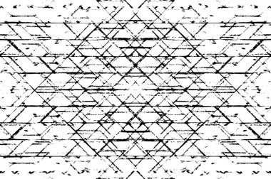 Grunge siyah beyaz desen. Monokrom parçacıkları soyut doku. Çatlakların, sürtünmelerin, çiplerin, lekelerin, mürekkep lekelerinin geçmişi. Koyu tasarım arka plan yüzeyi. 