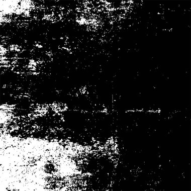 Grunge siyah beyaz desen. Monokrom parçacıkları soyut doku. Çatlakların, sürtünmelerin, çiplerin, lekelerin, mürekkep lekelerinin geçmişi. Koyu tasarım arka plan yüzeyi. 
