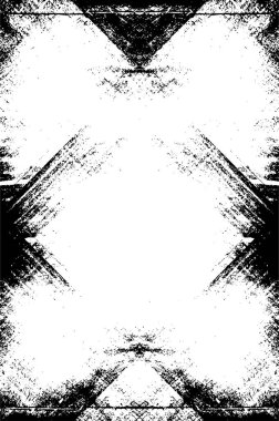 Grunge siyah beyaz desen. Monokrom parçacıkları soyut doku. Çatlakların, sürtünmelerin, çiplerin, lekelerin, mürekkep lekelerinin geçmişi. Koyu tasarım arka plan yüzeyi. 