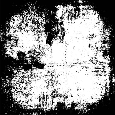 Grunge siyah beyaz desen. Monokrom parçacıkları soyut doku. Çatlakların, sürtünmelerin, çiplerin, lekelerin, mürekkep lekelerinin geçmişi. Koyu tasarım arka plan yüzeyi. 