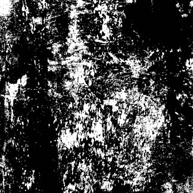 Grunge siyah beyaz desen. Monokrom parçacıkları soyut doku. Çatlakların, sürtünmelerin, çiplerin, lekelerin, mürekkep lekelerinin geçmişi. Koyu tasarım arka plan yüzeyi. 