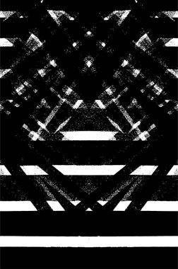 Grunge üst üste biniyor. Soyut siyah-beyaz vektör arkaplanı. Çatlak, leke ve noktalarda kirli desenli tek renkli klasik yüzey. Karanlık korku tarzında eski bir duvar.