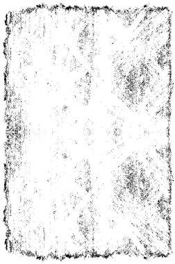 Grunge üst üste biniyor. Soyut siyah-beyaz vektör arkaplanı. Çatlak, leke ve noktalarda kirli desenli tek renkli klasik yüzey. Karanlık korku tarzında eski bir duvar.