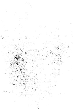 Grunge üst üste biniyor. Soyut siyah-beyaz vektör arkaplanı. Çatlak, leke ve noktalarda kirli desenli tek renkli klasik yüzey. Karanlık korku tarzında eski bir duvar.