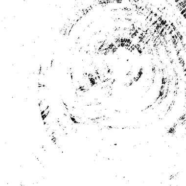 Grunge üst üste biniyor. Soyut siyah-beyaz vektör arkaplanı. Çatlak, leke ve noktalarda kirli desenli tek renkli klasik yüzey. Karanlık korku tarzında eski bir duvar.