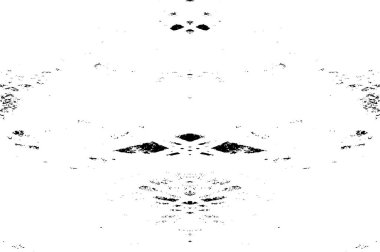 Grunge üst üste biniyor. Soyut siyah-beyaz vektör arkaplanı. Çatlak, leke ve noktalarda kirli desenli tek renkli klasik yüzey. Karanlık korku tarzında eski bir duvar.