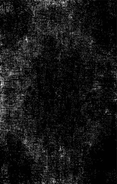 Grunge üst üste biniyor. Soyut siyah-beyaz vektör arkaplanı. Çatlak, leke ve noktalarda kirli desenli tek renkli klasik yüzey. Karanlık korku tarzında eski bir duvar.