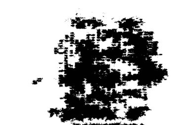 Grunge üst üste biniyor. Soyut siyah-beyaz vektör arkaplanı. Çatlak, leke ve noktalarda kirli desenli tek renkli klasik yüzey. Karanlık korku tarzında eski bir duvar.