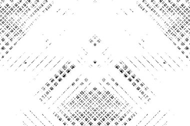 Grunge black and white pattern. Monochrome particles abstract texture. Background of cracks, scuffs, chips, stains, ink spots, lines. Dark design background surface. Gray printing element