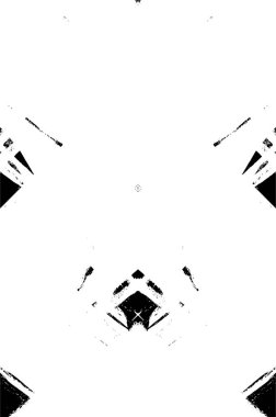 Grunge black and white pattern. Monochrome particles abstract texture. Background of cracks, scuffs, chips, stains, ink spots, lines. Dark design background surface. Gray printing element