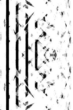 Grunge black and white pattern. Monochrome particles abstract texture. Background of cracks, scuffs, chips, stains, ink spots, lines. Dark design background surface. Gray printing element