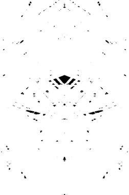 Grunge üst üste biniyor. Soyut siyah-beyaz vektör arkaplanı. Çatlak, leke ve noktalarda kirli desenli tek renkli klasik yüzey. Karanlık korku tarzında eski bir duvar.