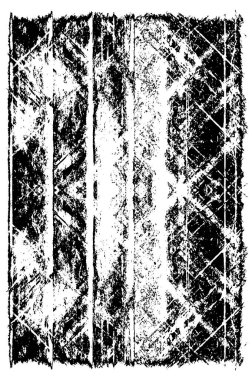 Grunge üst üste biniyor. Soyut siyah-beyaz vektör arkaplanı. Çatlak, leke ve noktalarda kirli desenli tek renkli klasik yüzey. Karanlık korku tarzında eski bir duvar.