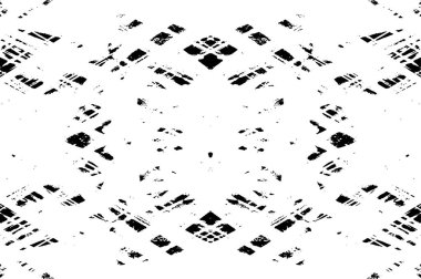 Sert siyah-beyaz dokular. Grunge 'un geçmişi. Soyut doku. Vektör İllüstrasyonu.       