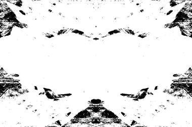 Sert siyah-beyaz dokular. Grunge 'un geçmişi. Soyut doku. Vektör İllüstrasyonu.       