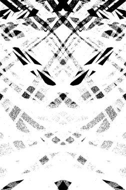 Sert siyah-beyaz dokular. Grunge 'un geçmişi. Soyut doku. Vektör İllüstrasyonu.       