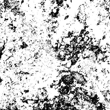 Sert siyah-beyaz doku vektörü. Derinden örtülmüş doku. Grunge 'un geçmişi. Soyut doku etkisi. Vektör İllüstrasyonu.       