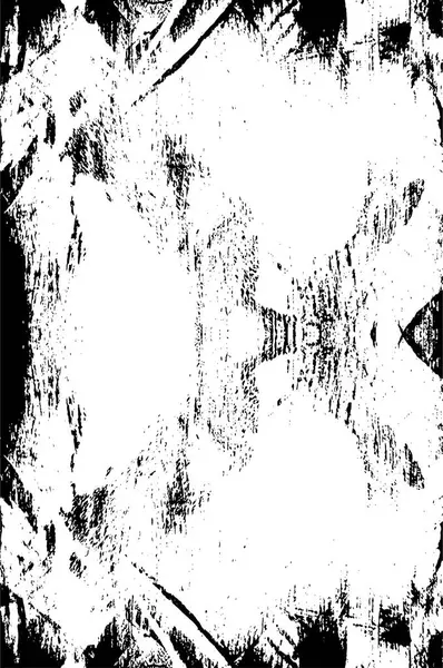 黒と白のパターン モノクロ粒子抽象テクスチャー クラック チップ インクスポットの背景 ダークデザインの背景面 — ストックベクタ