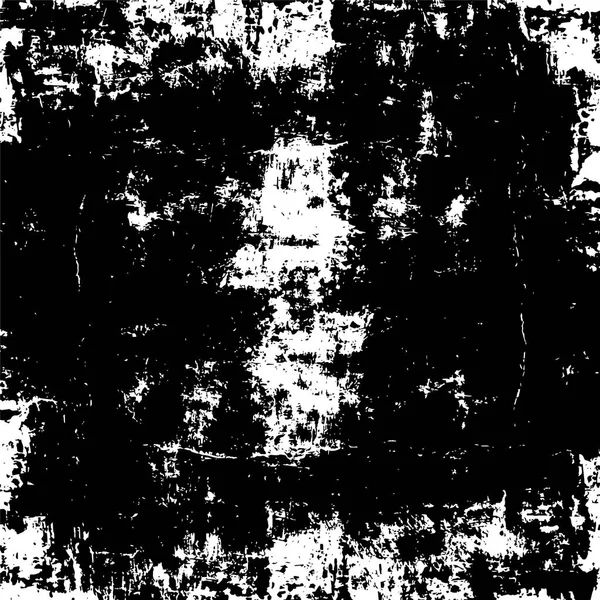 黒と白のパターン モノクロ粒子抽象テクスチャー クラック チップ インクスポットの背景 ダークデザインの背景面 — ストックベクタ