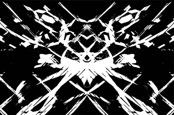 Abstrait Fond Texturé Noir Blanc Grunge Toile Fond — Image vectorielle