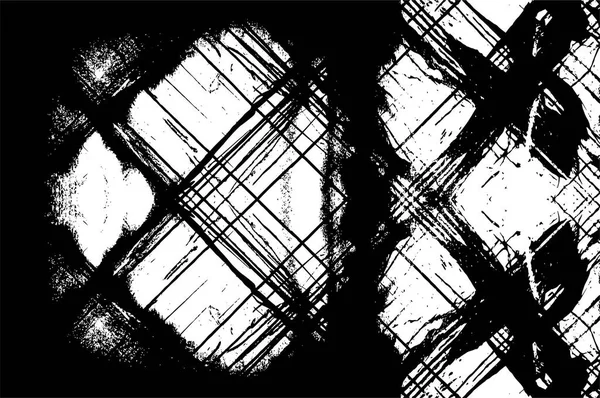 ラフな黒と白のテクスチャー グラウンジの背景 抽象的なテクスチャー ベクターイラスト — ストックベクタ