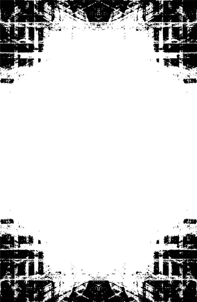Drsná Černobílá Textura Grunge Pozadí Abstraktní Textura Vektorová Ilustrace — Stockový vektor