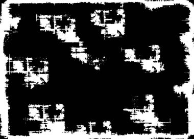 Sert siyah-beyaz doku vektörü. Derinden örtülmüş doku. Grunge 'un geçmişi. Soyut doku etkisi. Vektör İllüstrasyonu.       