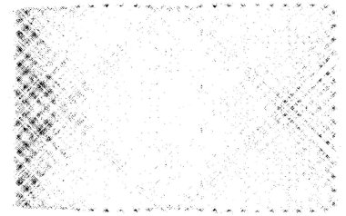 Grunge siyah beyaz desen. Monokrom parçacıkları soyut doku. Çatlakların, sürtünmelerin, çiplerin, lekelerin, mürekkep lekelerinin geçmişi. Koyu tasarım arka plan yüzeyi. 
