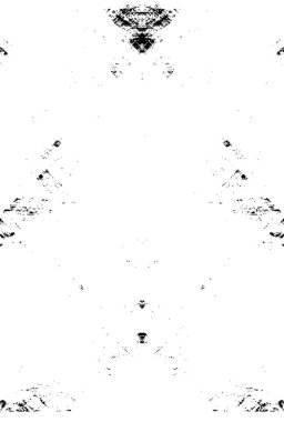 Grunge siyah beyaz desen. Monokrom parçacıkları soyut doku. Çatlakların, sürtünmelerin, çiplerin, lekelerin, mürekkep lekelerinin geçmişi. Koyu tasarım arka plan yüzeyi. 