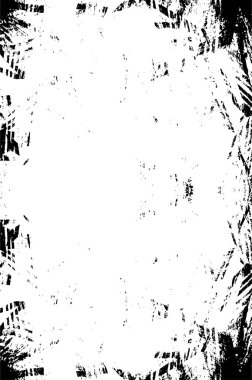 Grunge siyah ve beyaz soyut doku. Çatlakların, sürtünmelerin, çiplerin, lekelerin, mürekkep lekelerinin arka planı