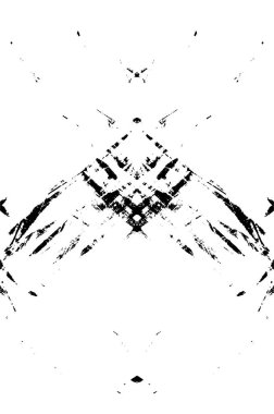 Grunge siyah ve beyaz soyut doku. Çatlakların, sürtünmelerin, çiplerin, lekelerin, mürekkep lekelerinin arka planı