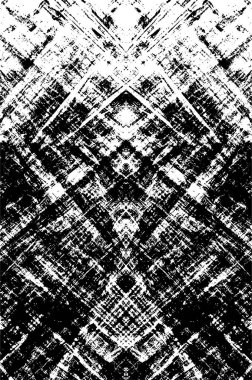 Grunge siyah ve beyaz soyut doku. Çatlakların, sürtünmelerin, çiplerin, lekelerin, mürekkep lekelerinin arka planı