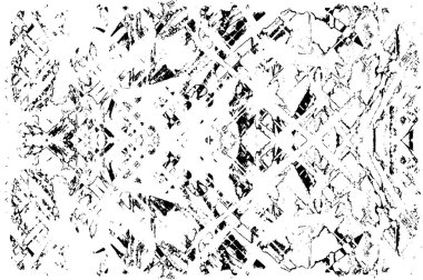 Grunge siyah ve beyaz soyut doku. Çatlakların, sürtünmelerin, çiplerin, lekelerin, mürekkep lekelerinin arka planı