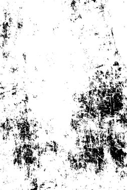 Grunge siyah ve beyaz soyut doku. Çatlakların, sürtünmelerin, çiplerin, lekelerin, mürekkep lekelerinin arka planı